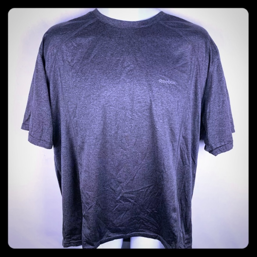 Reebok Mens XL Athletic Shirt Dark Grey Work Out